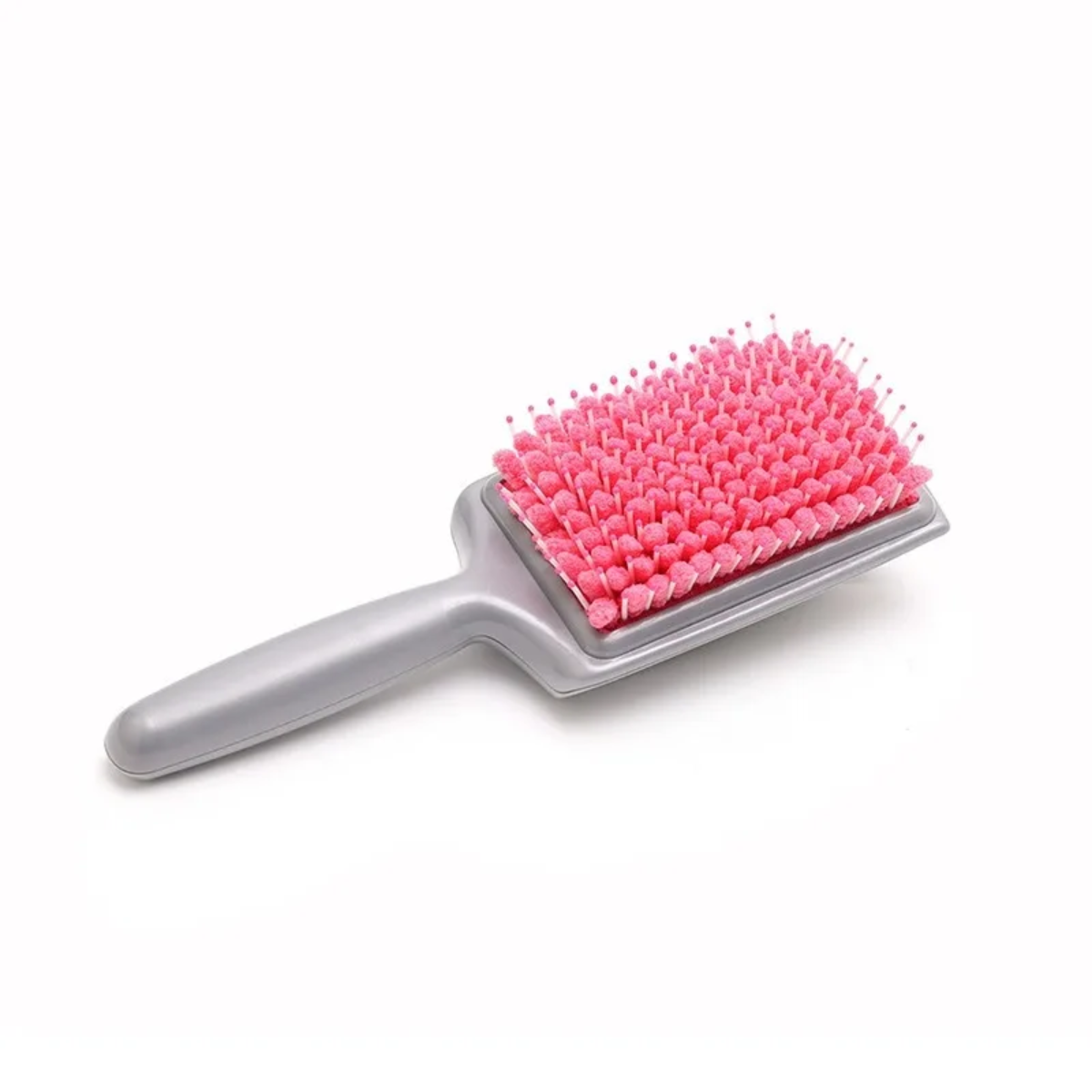 Microfiber towel hair brush