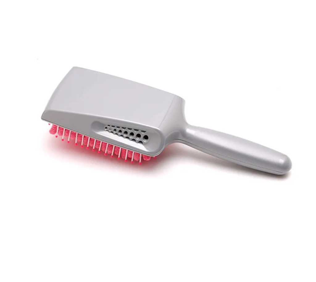 Microfiber towel hair brush